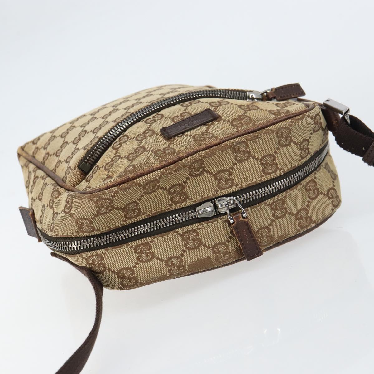 GUCCI GG Canvas Shoulder Bag Beige 03136 Auth 156837