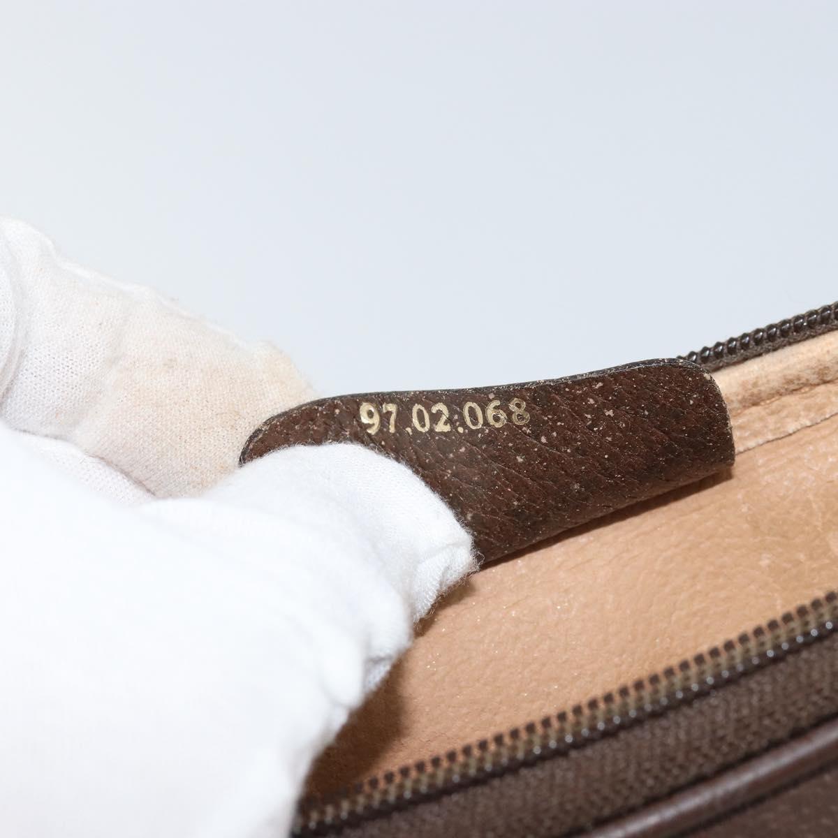 GUCCI GG Supreme Shoulder Bag PVC Beige Gold 97 02 068 Auth 156844