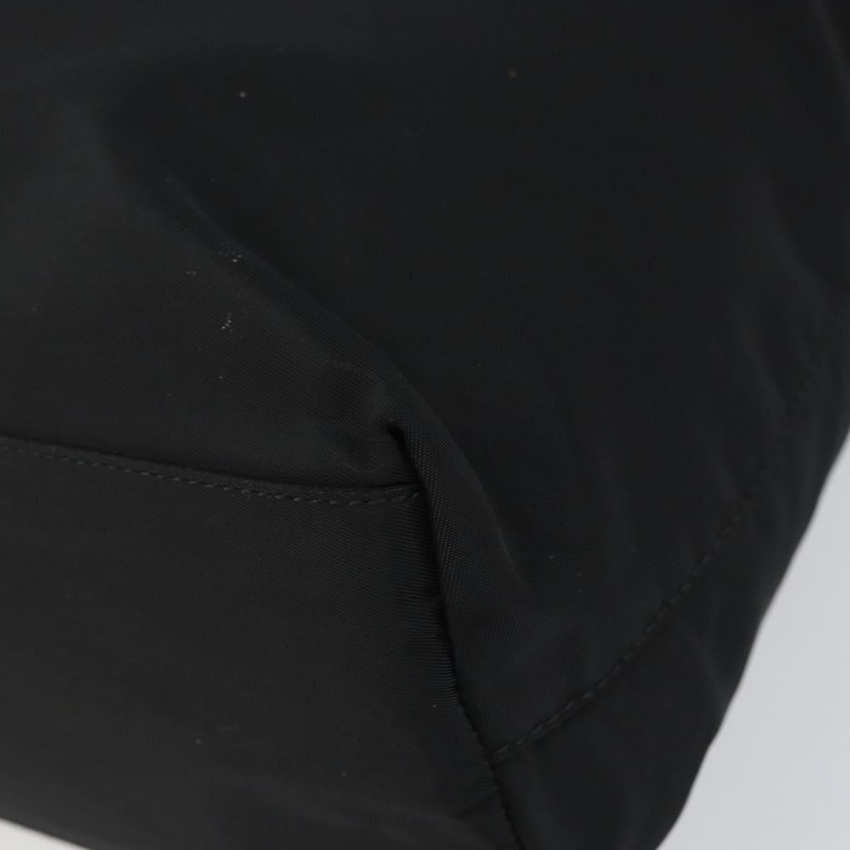 PRADA Hand Bag Nylon Black Auth 156858
