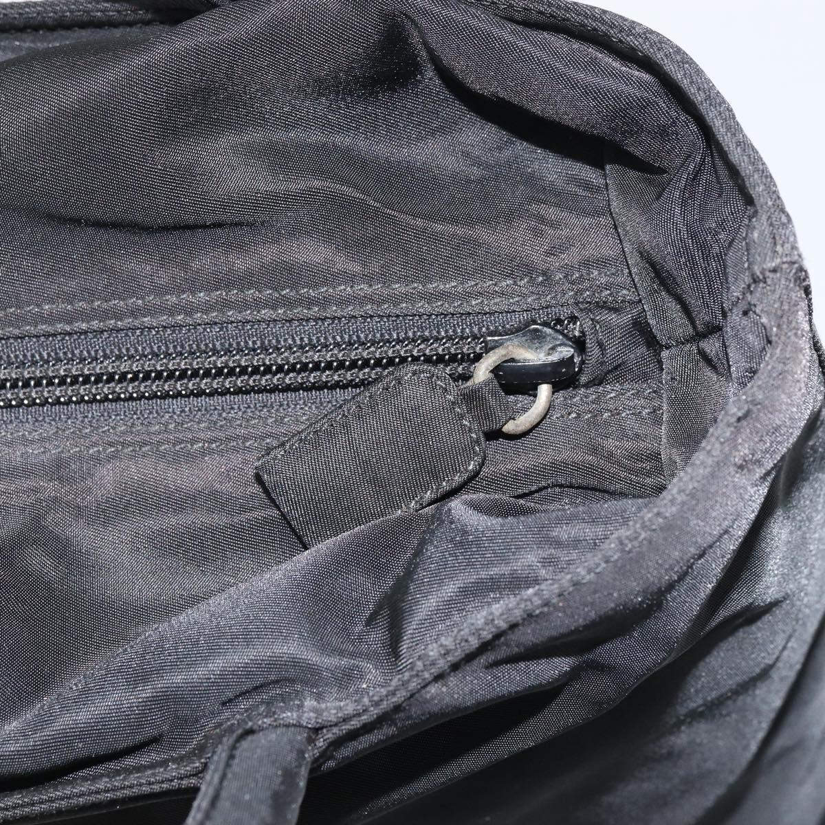 PRADA Hand Bag Nylon Black Auth 156858