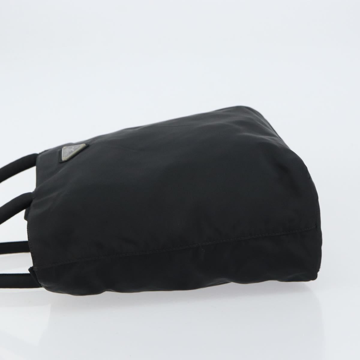 PRADA Hand Bag Nylon Black Auth 156858