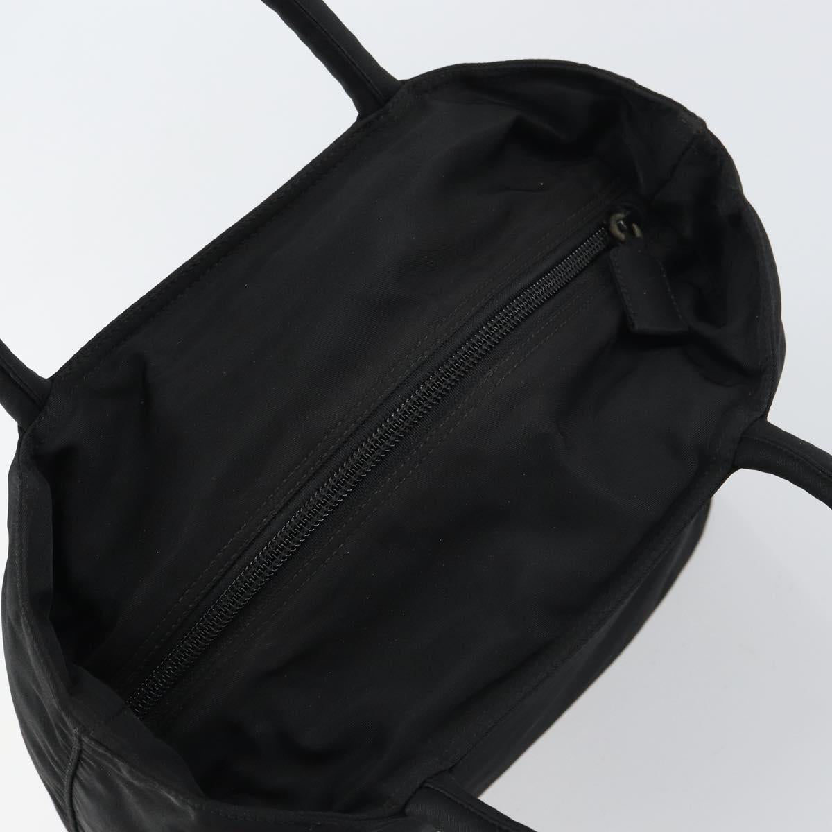 PRADA Hand Bag Nylon Black Auth 156858