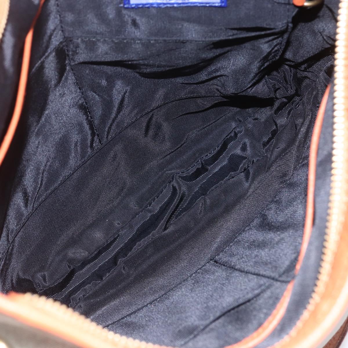 BURBERRY Blue Label Shoulder Bag Canvas Beige Auth 156877