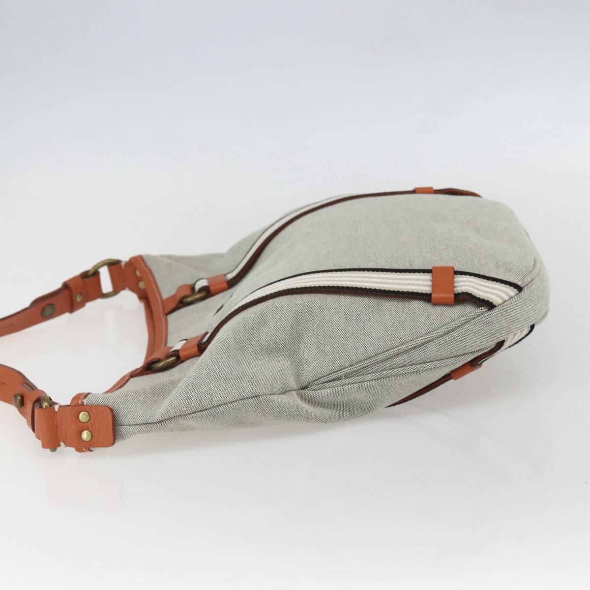 BURBERRY Blue Label Shoulder Bag Canvas Beige Auth 156877