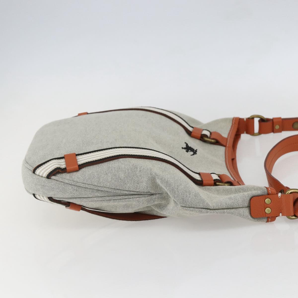 BURBERRY Blue Label Shoulder Bag Canvas Beige Auth 156877