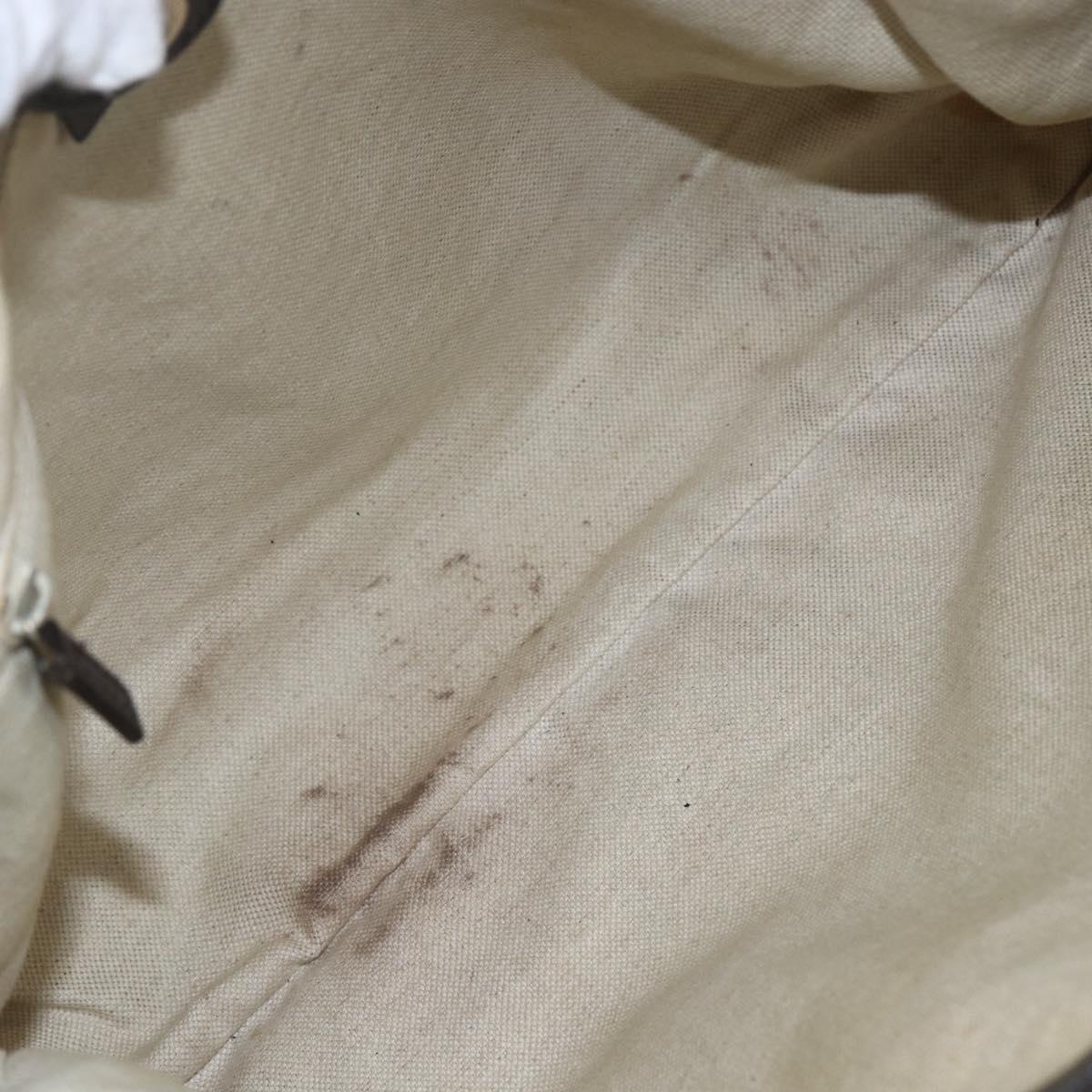 GUCCI GG Canvas Tote Bag Beige Gold 296835 Auth 156913