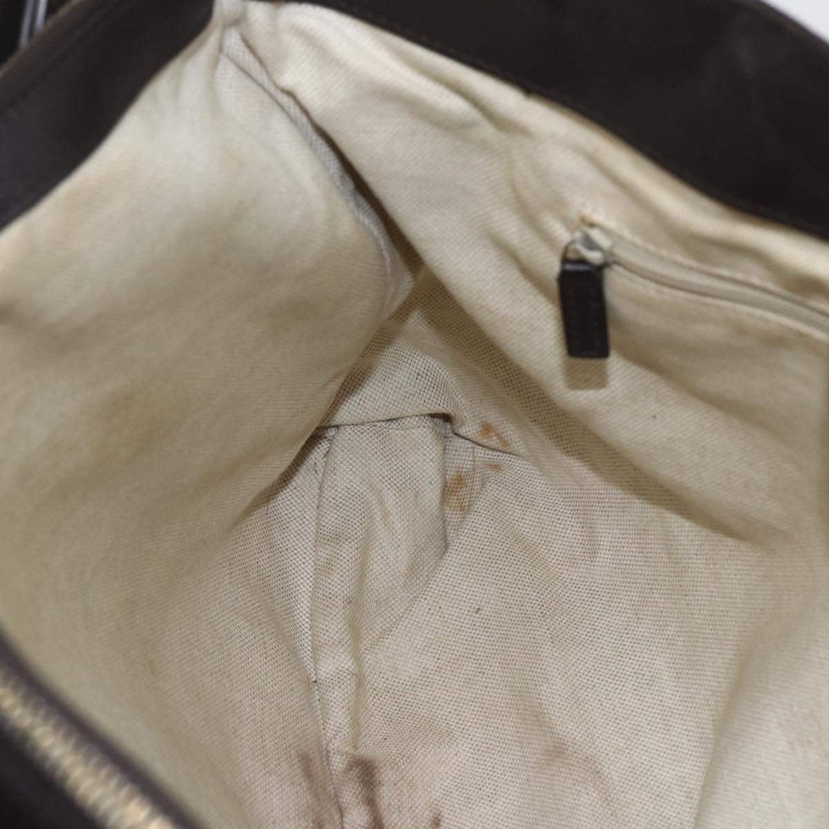 GUCCI GG Canvas Tote Bag Beige Gold 296835 Auth 156913