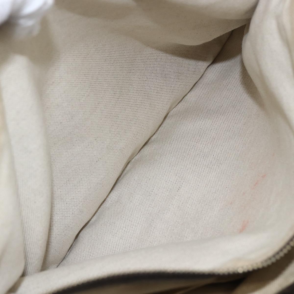 GUCCI GG Canvas Tote Bag Beige Gold 296835 Auth 156913