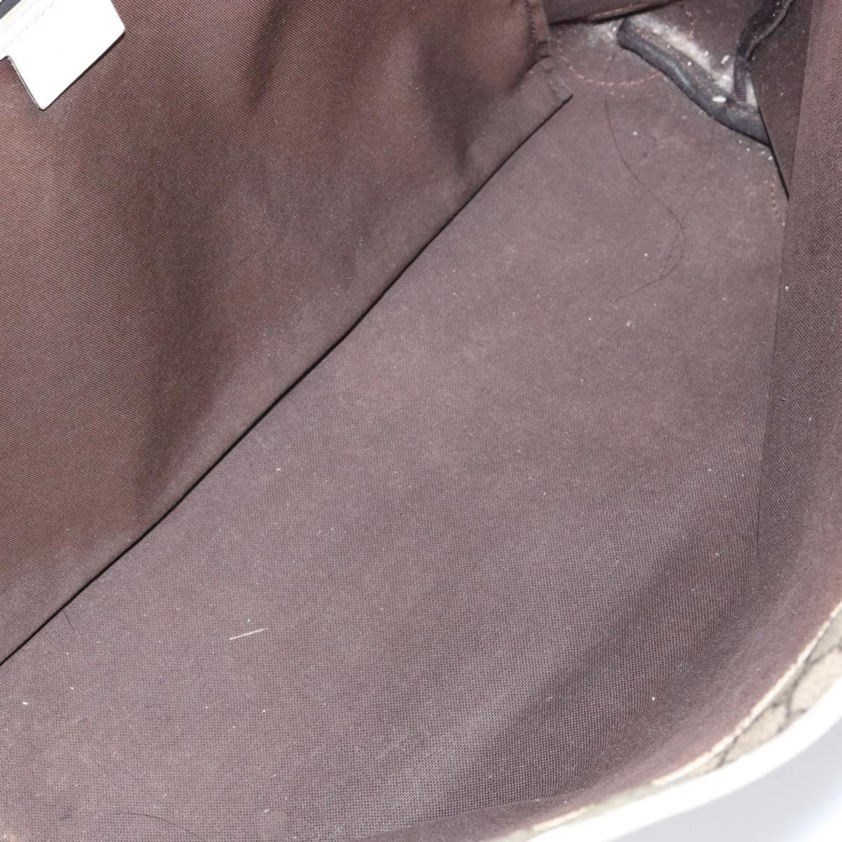 GUCCI GG Supreme Tote Bag PVC Beige 211137 Auth 156914