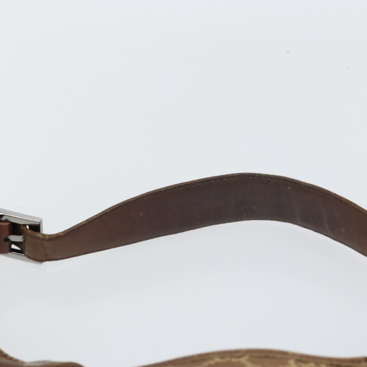 GUCCI GG Canvas Jackie Shoulder Bag Brown Silver 001 4075 1705 Auth 156916