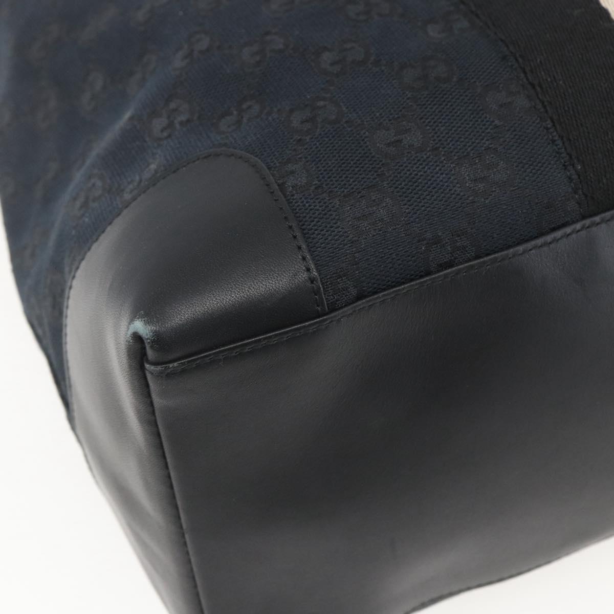 GUCCI GG Canvas Hand Bag Black Silver 002 1093 3444 Auth 156921