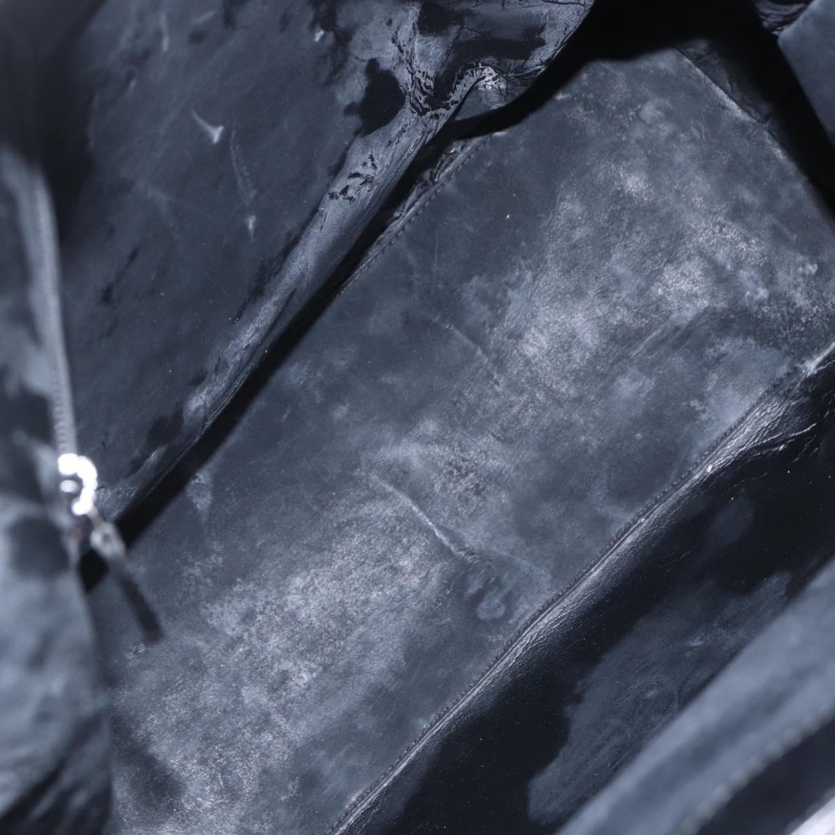 GUCCI GG Canvas Hand Bag Black Silver 002 1093 3444 Auth 156921