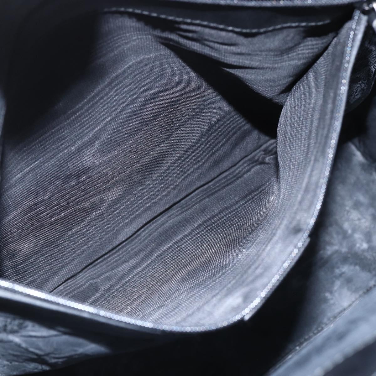 GUCCI GG Canvas Hand Bag Black Silver 002 1093 3444 Auth 156921