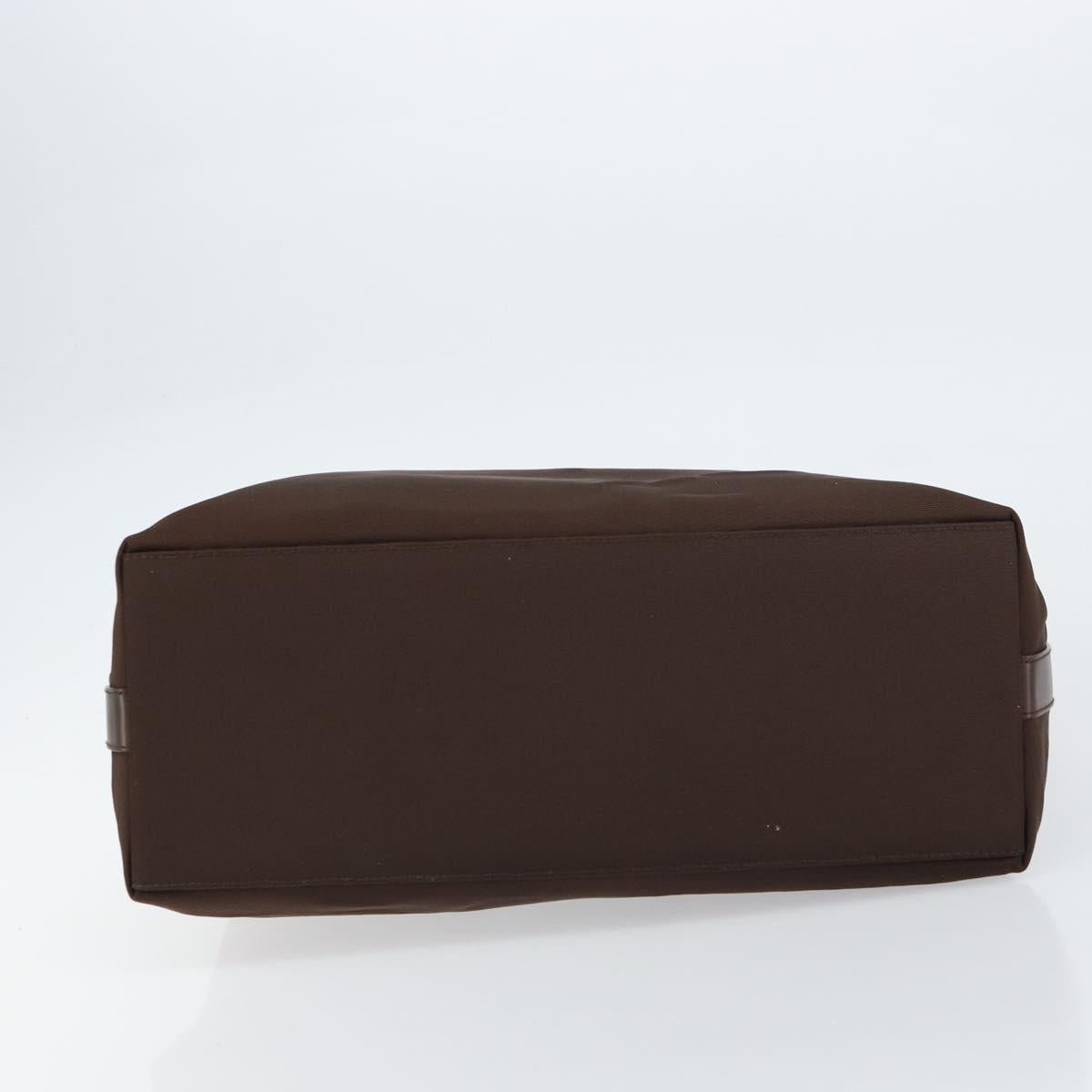 GUCCI Shoulder Bag Nylon Brown Silver 001 1955 3444 Auth 156923