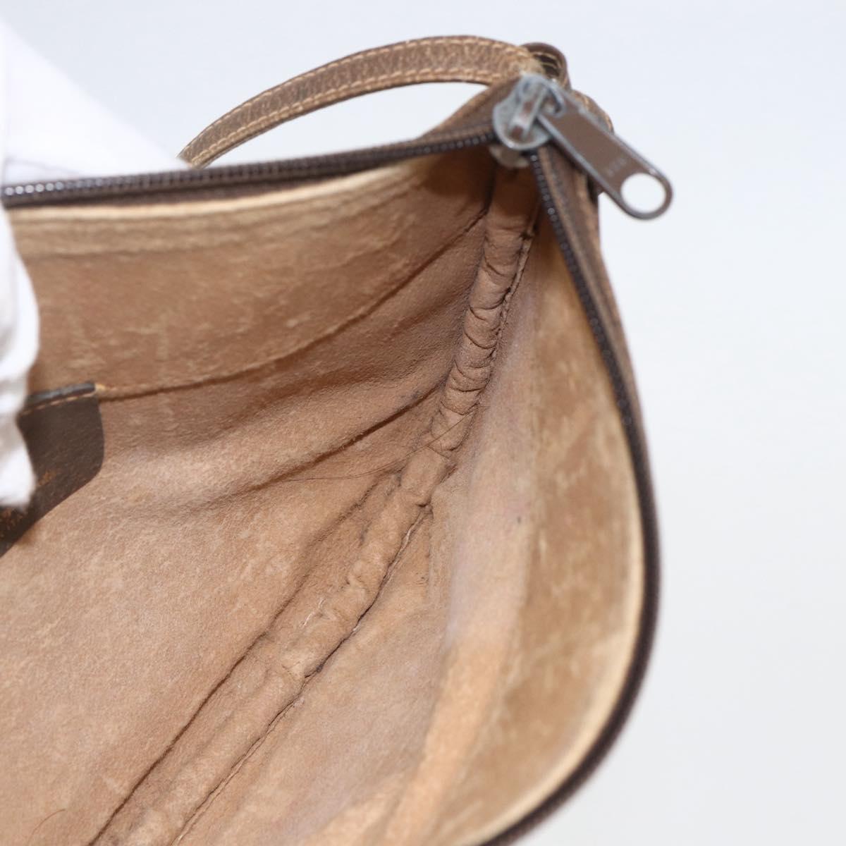 GUCCI GG Supreme Shoulder Bag PVC Beige 904 02 020 Auth 156924