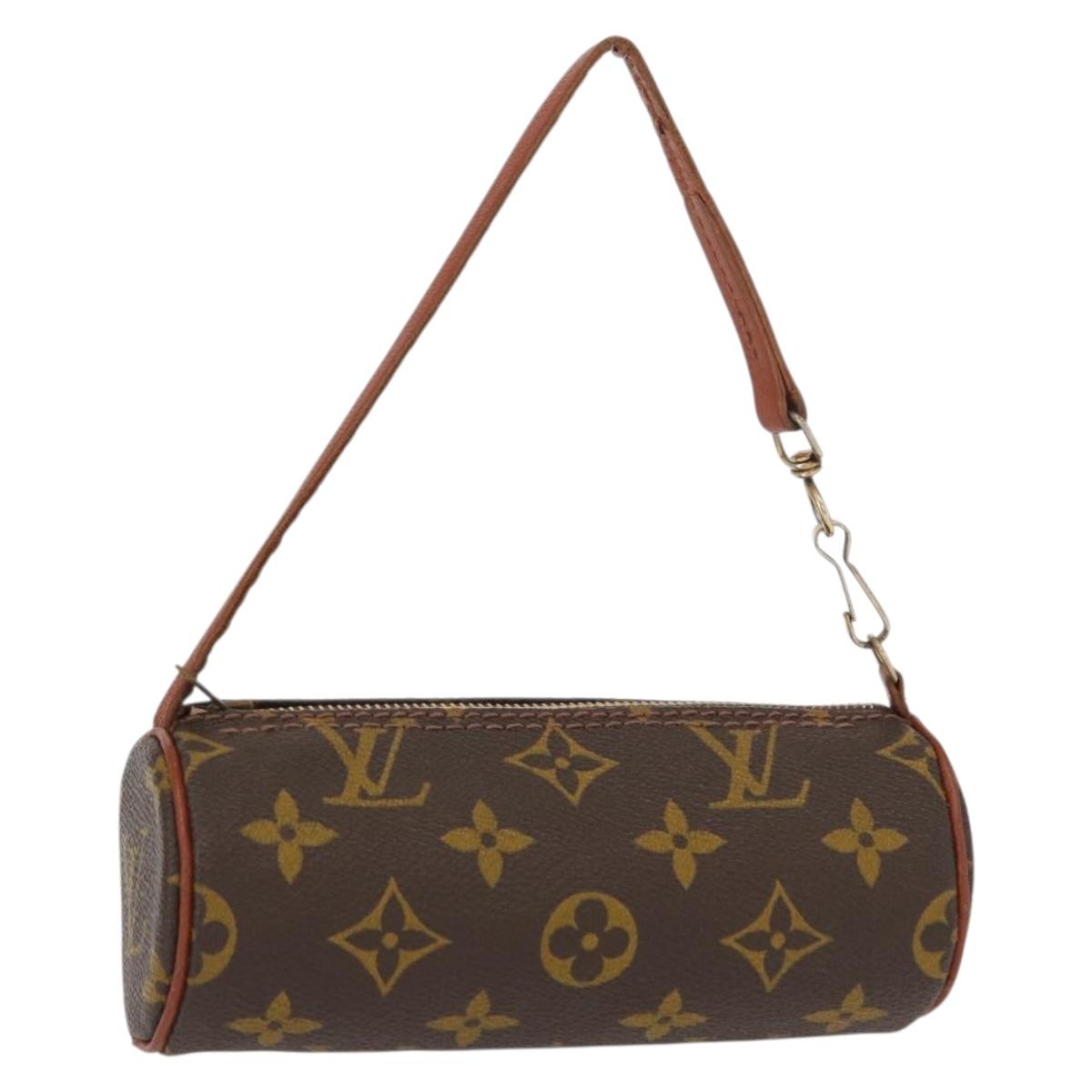 LOUIS VUITTON Monogram Papillon Pouch LV Auth 156933