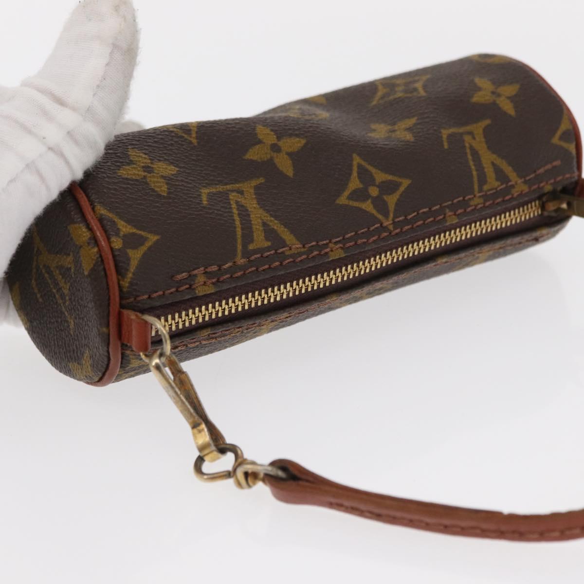 LOUIS VUITTON Monogram Papillon Pouch LV Auth 156933