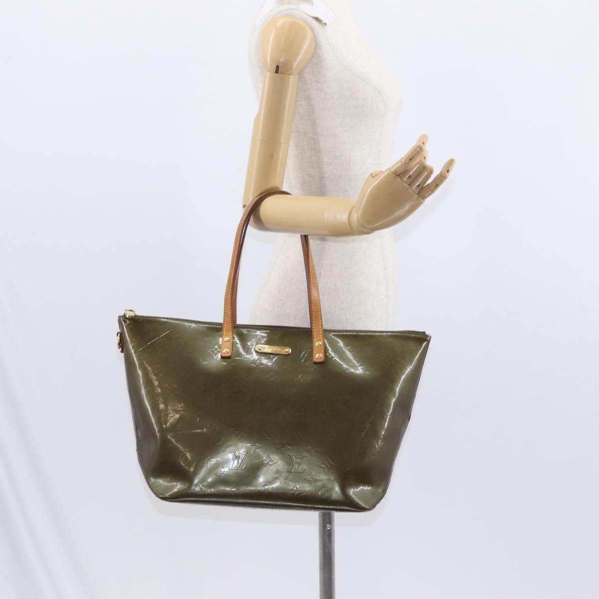 LOUIS VUITTON Vernis Bellevue GM Tote Bag Veil Bronze M93674 LV Auth 156951