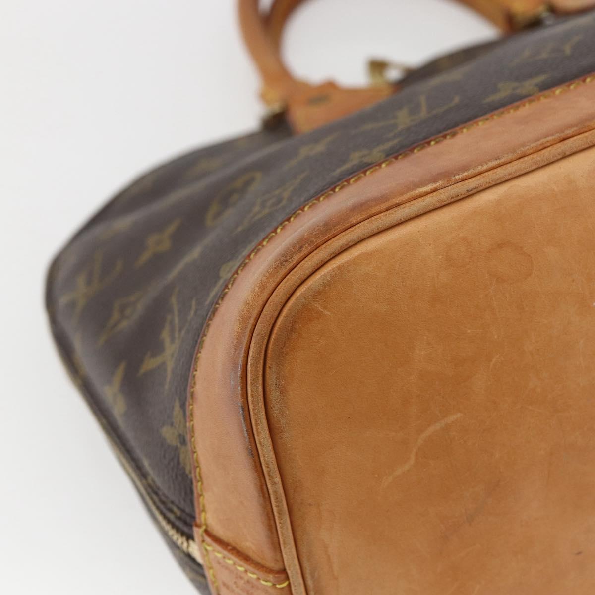 LOUIS VUITTON Monogram Alma Hand Bag M51130 LV Auth 156953