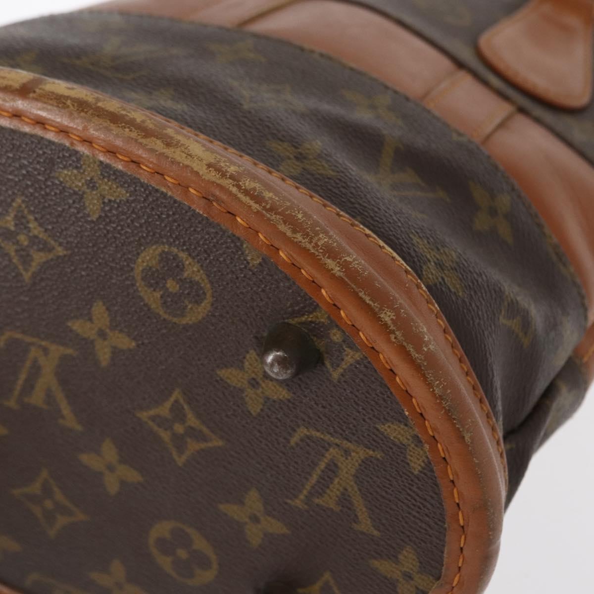 LOUIS VUITTON Monogram Bucket PM Shoulder Bag USA limited M42238 LV Auth 156954