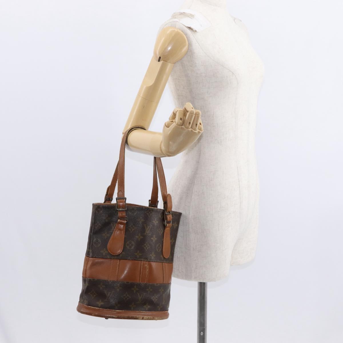 LOUIS VUITTON Monogram Bucket PM Shoulder Bag USA limited M42238 LV Auth 156954