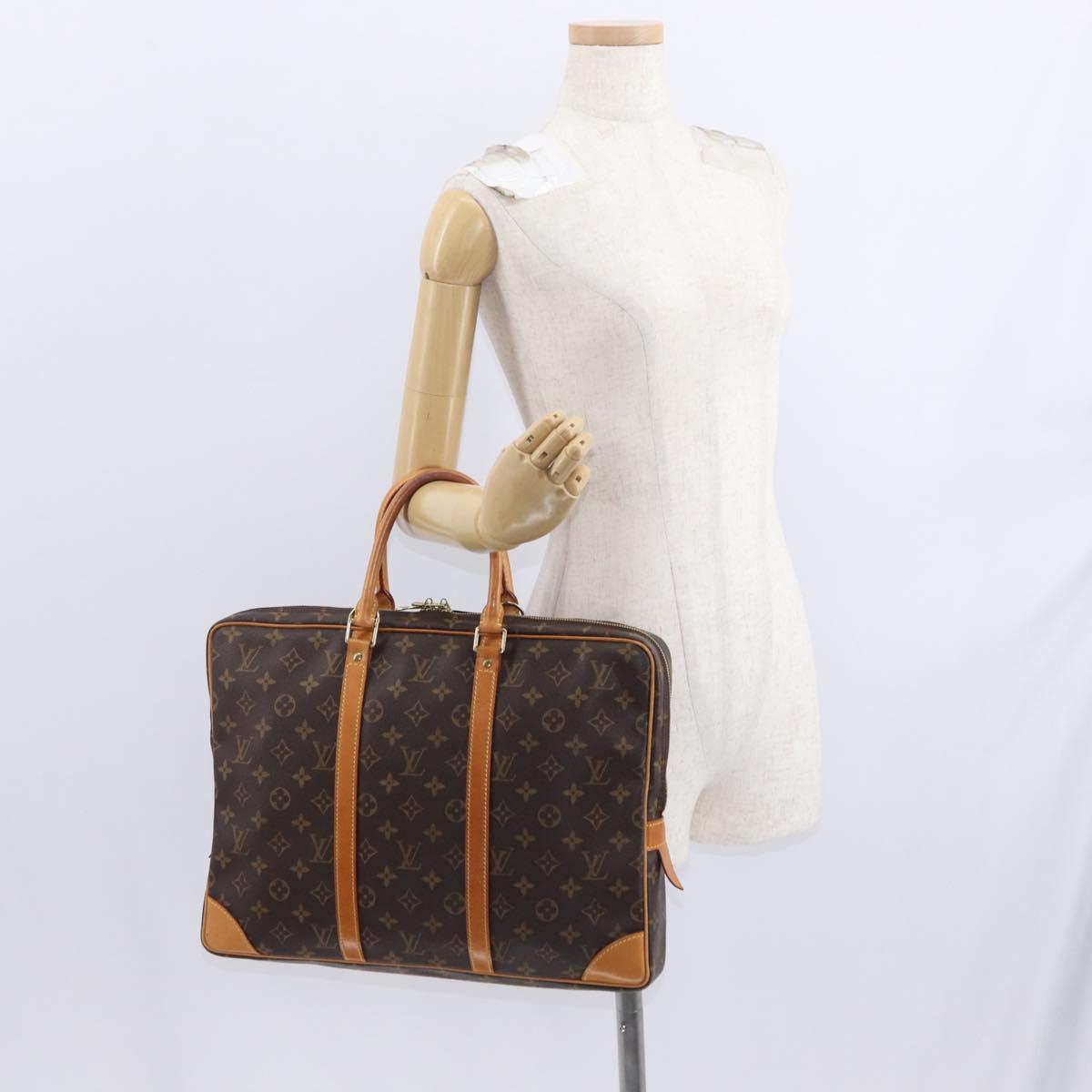 LOUIS VUITTON Monogram Porte Documents Voyage Business Bag M53361 LV Auth 156960