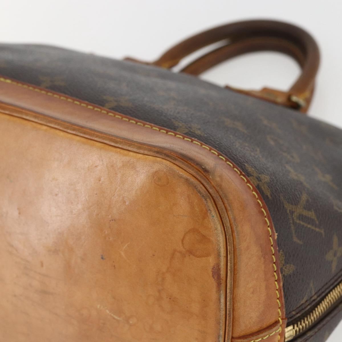 LOUIS VUITTON Monogram Alma Hand Bag M51130 LV Auth 156973