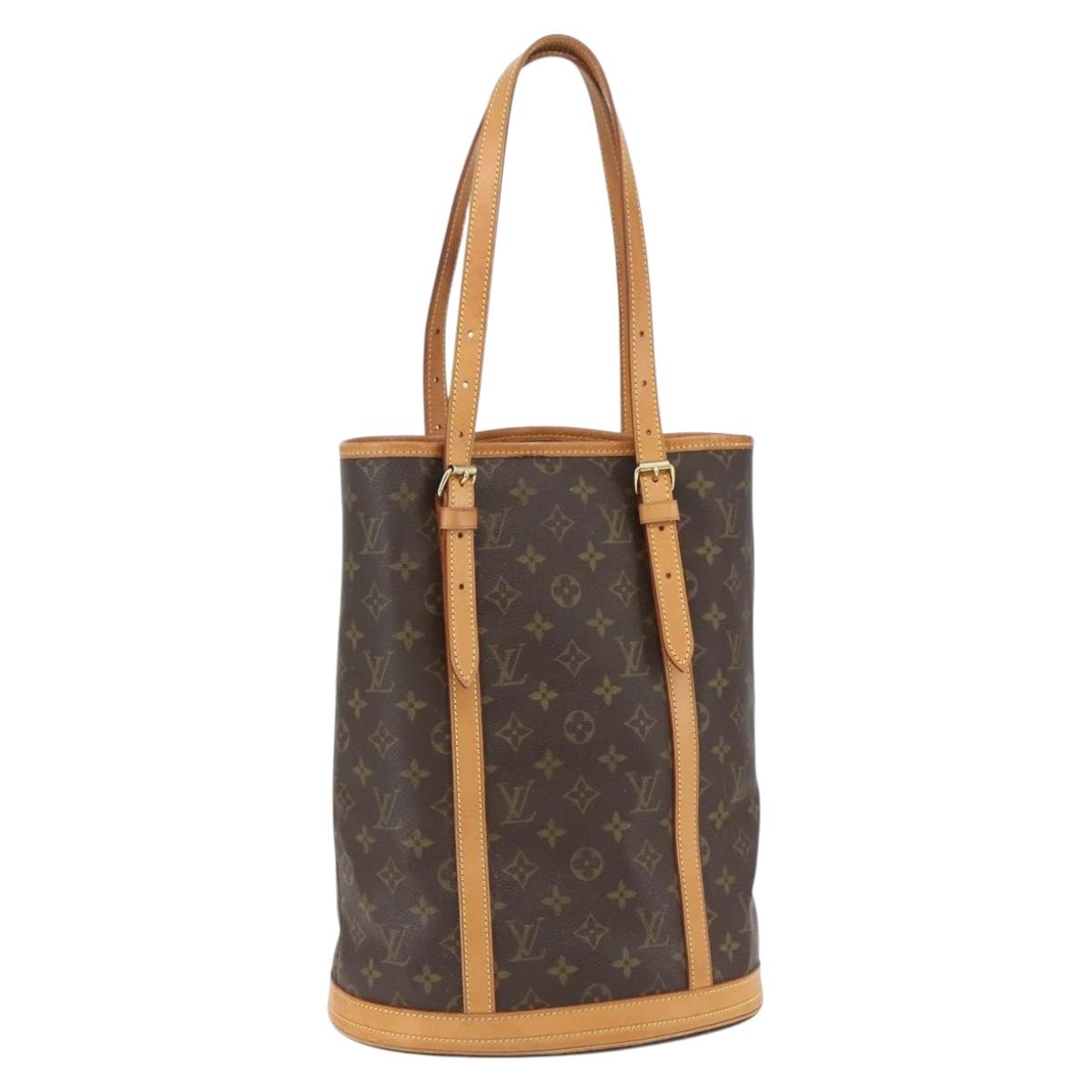 LOUIS VUITTON Monogram Bucket GM Shoulder Bag M42236 LV Auth 156975