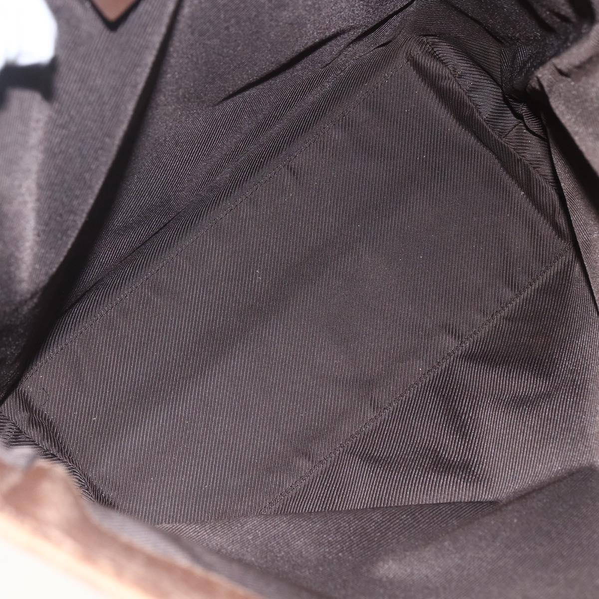 GUCCI GG Canvas Tote Bag Beige Silver 31243 Auth 156980