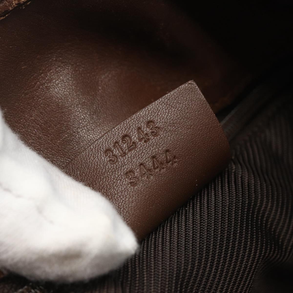 GUCCI GG Canvas Tote Bag Beige Silver 31243 Auth 156980