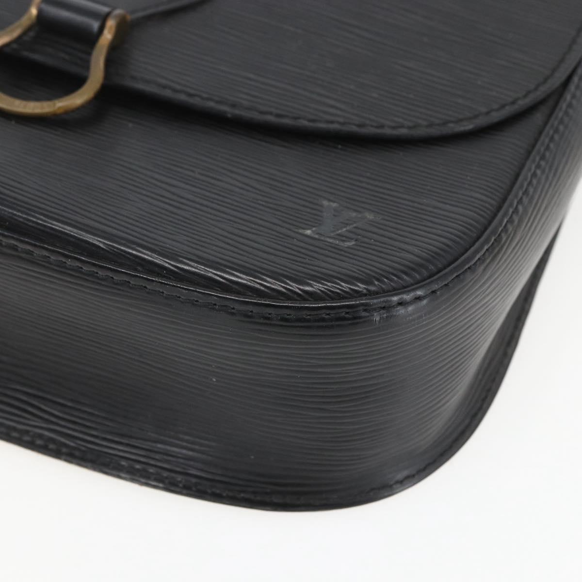 LOUIS VUITTON Epi Saint Cloud GM Shoulder Bag Black Noir M52192 LV Auth 156981