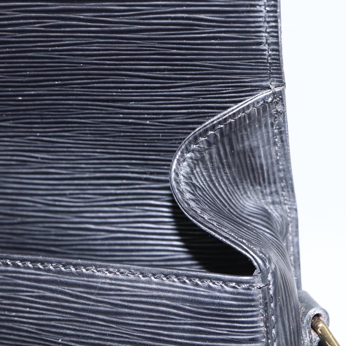 LOUIS VUITTON Epi Saint Cloud GM Shoulder Bag Black Noir M52192 LV Auth 156981