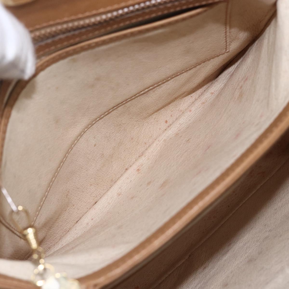 GUCCI Micro GG Supreme Shoulder Bag PVC Beige Gold 001 20 1368 Auth 156987