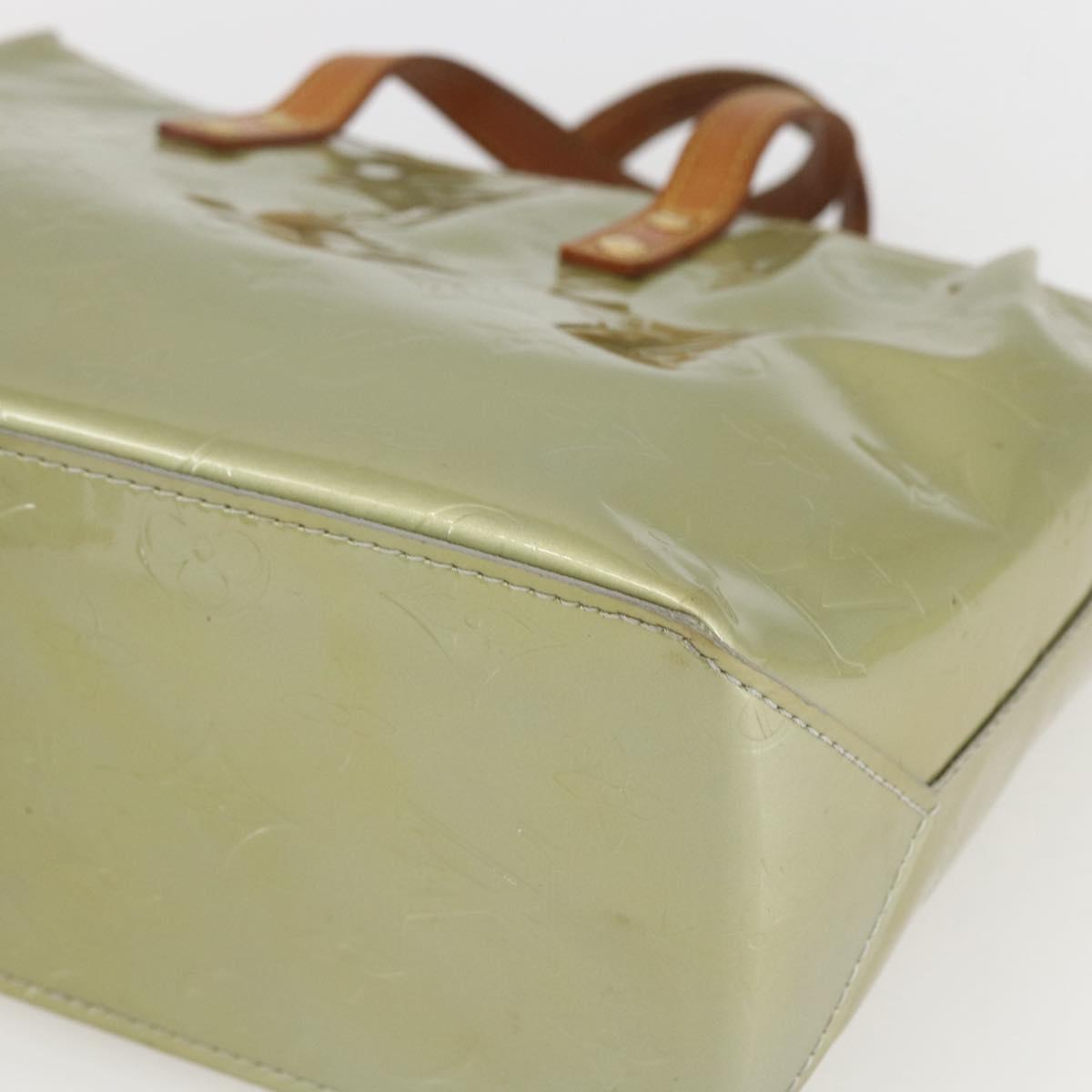 LOUIS VUITTON Monogram Vernis Reade PM Hand Bag Gris M91145 LV Auth 156990