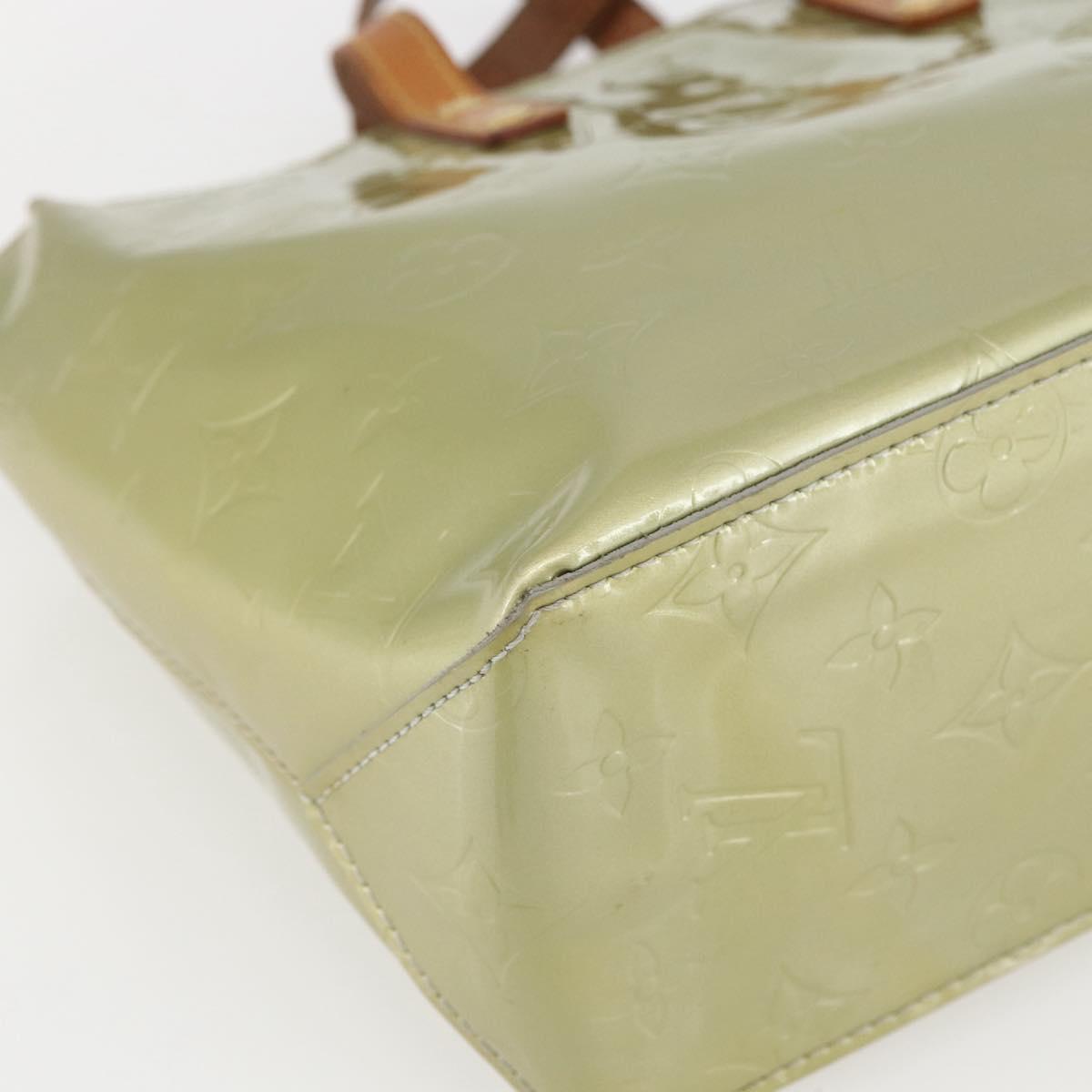 LOUIS VUITTON Monogram Vernis Reade PM Hand Bag Gris M91145 LV Auth 156990