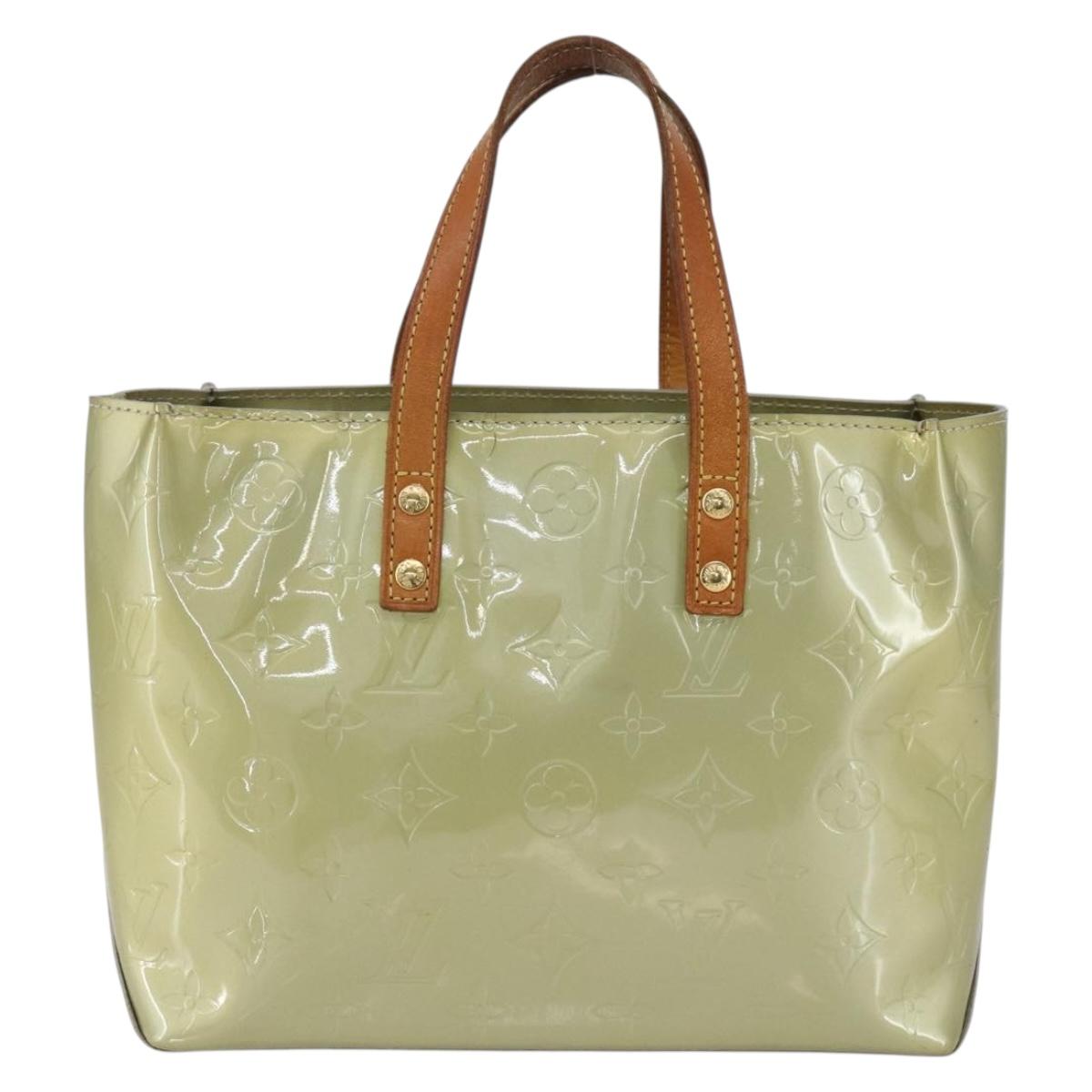 LOUIS VUITTON Monogram Vernis Reade PM Hand Bag Gris M91145 LV Auth 156990