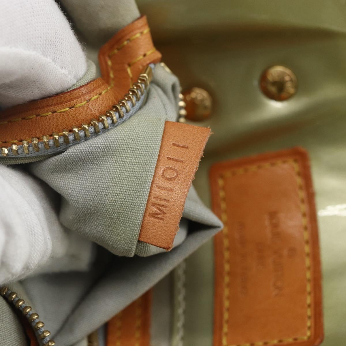 LOUIS VUITTON Monogram Vernis Reade PM Hand Bag Gris M91145 LV Auth 156990