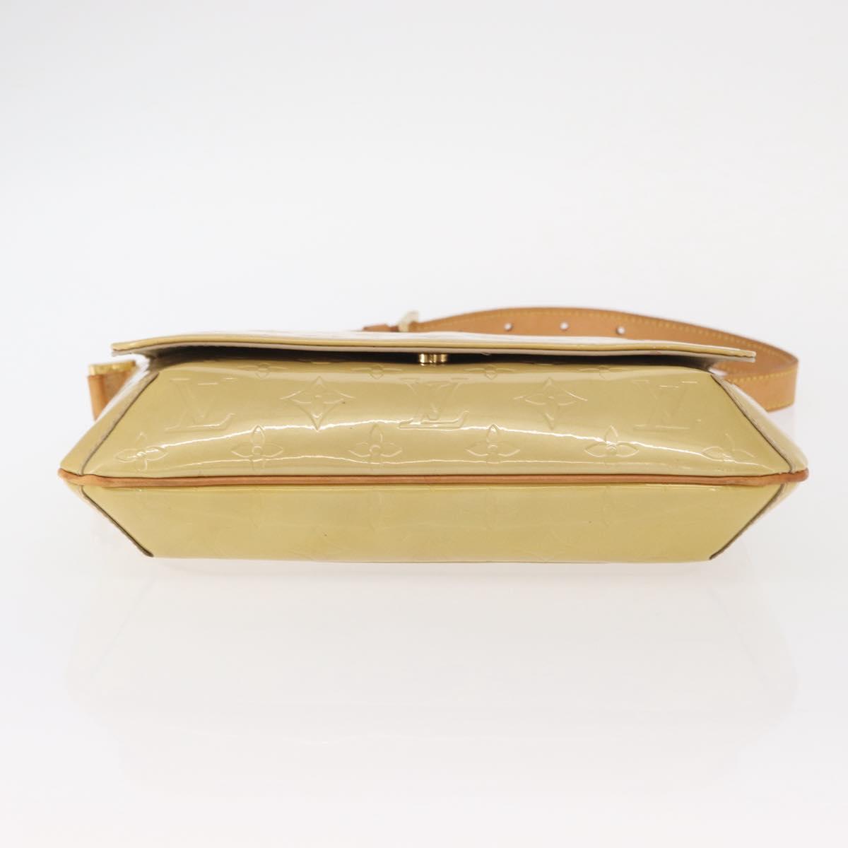 LOUIS VUITTON Monogram Vernis Thompson Street Bag Beige M91301 LV Auth 156991