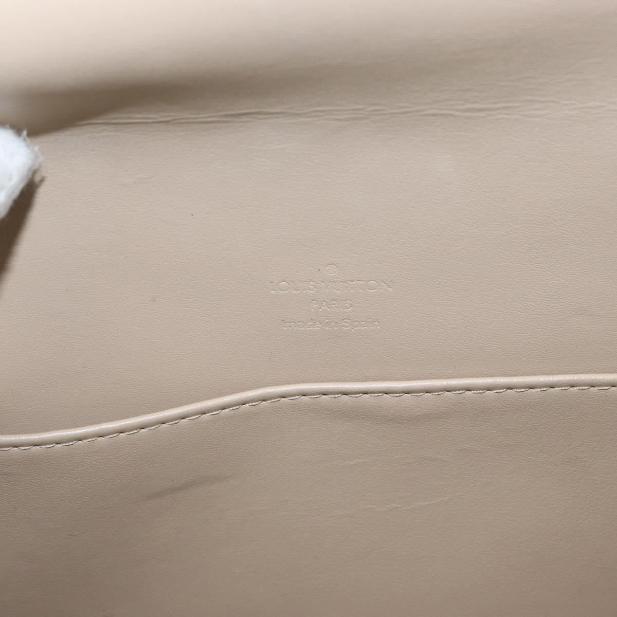 LOUIS VUITTON Monogram Vernis Thompson Street Bag Beige M91301 LV Auth 156991