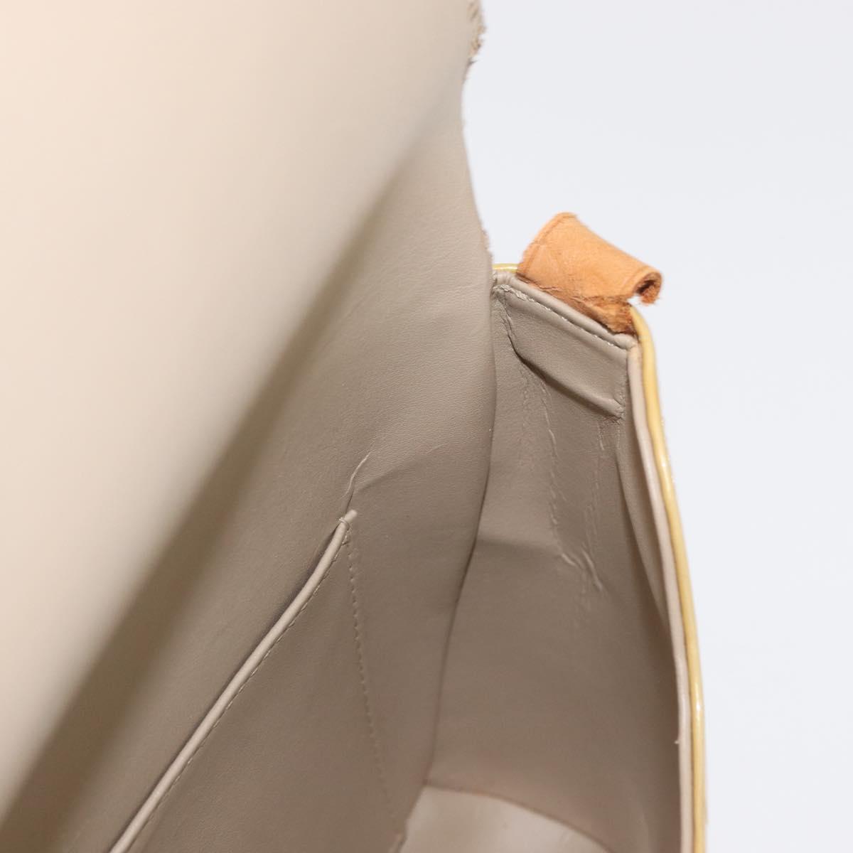 LOUIS VUITTON Monogram Vernis Thompson Street Bag Beige M91301 LV Auth 156991