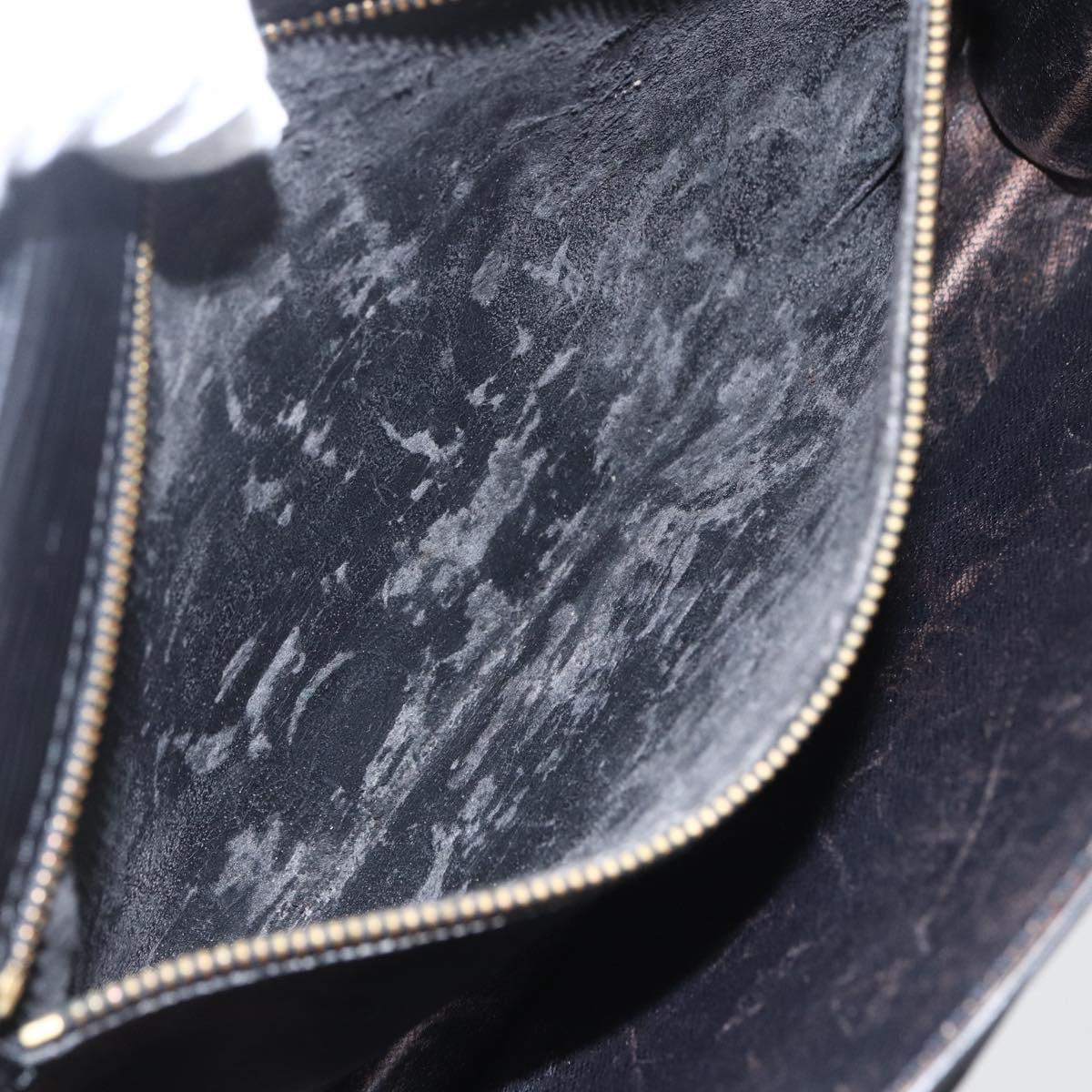 LOUIS VUITTON Epi Serie Dragonne Clutch Bag Black Noir M52612 LV Auth 156992