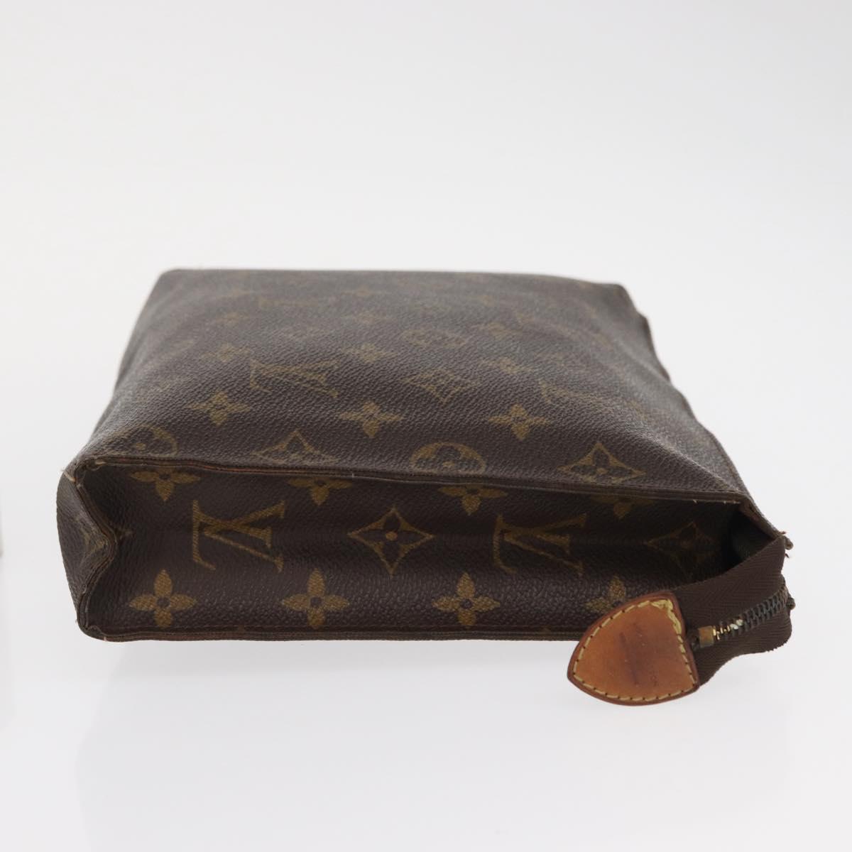 LOUIS VUITTON Monogram Poche Toilette 26 Pouch M47542 LV Auth 157005