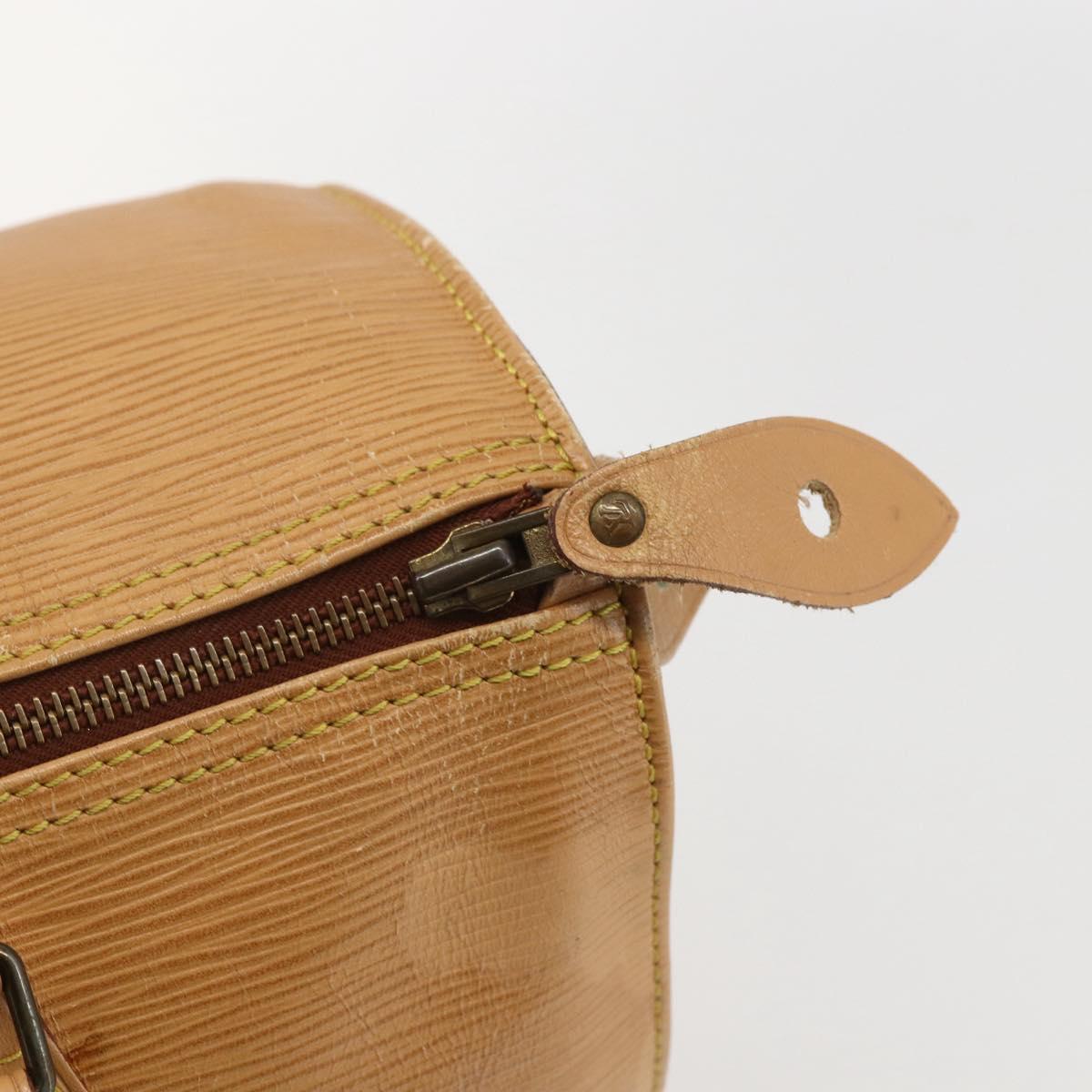 LOUIS VUITTON Epi Speedy 30 Hand Bag Beige LV Auth 157028