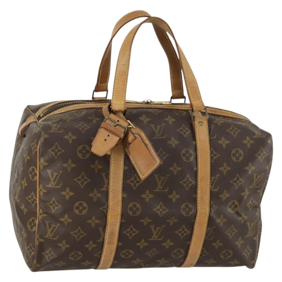 LOUIS VUITTON Monogram Sac Souple 35 Boston Bag M41626 LV Auth 157033