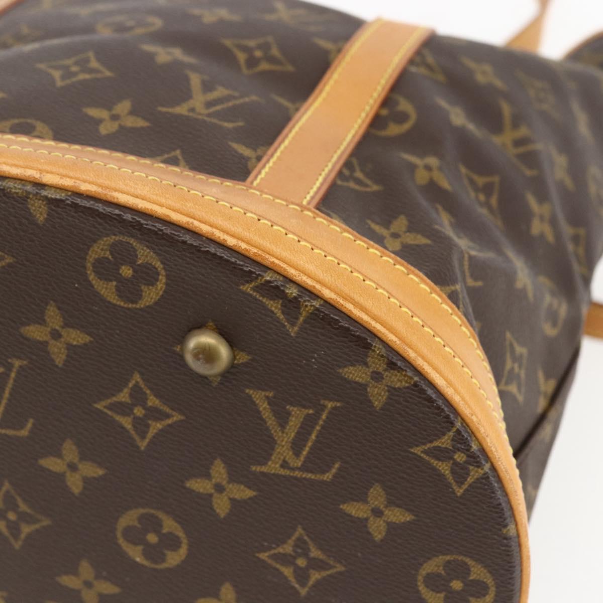 LOUIS VUITTON Monogram Bucket GM Shoulder Bag M42236 LV Auth 157034