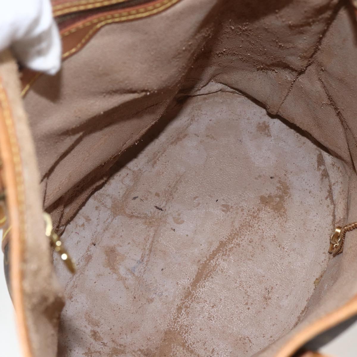 LOUIS VUITTON Monogram Bucket GM Shoulder Bag M42236 LV Auth 157034