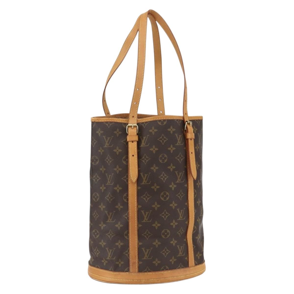 LOUIS VUITTON Monogram Bucket GM Shoulder Bag M42236 LV Auth 157034