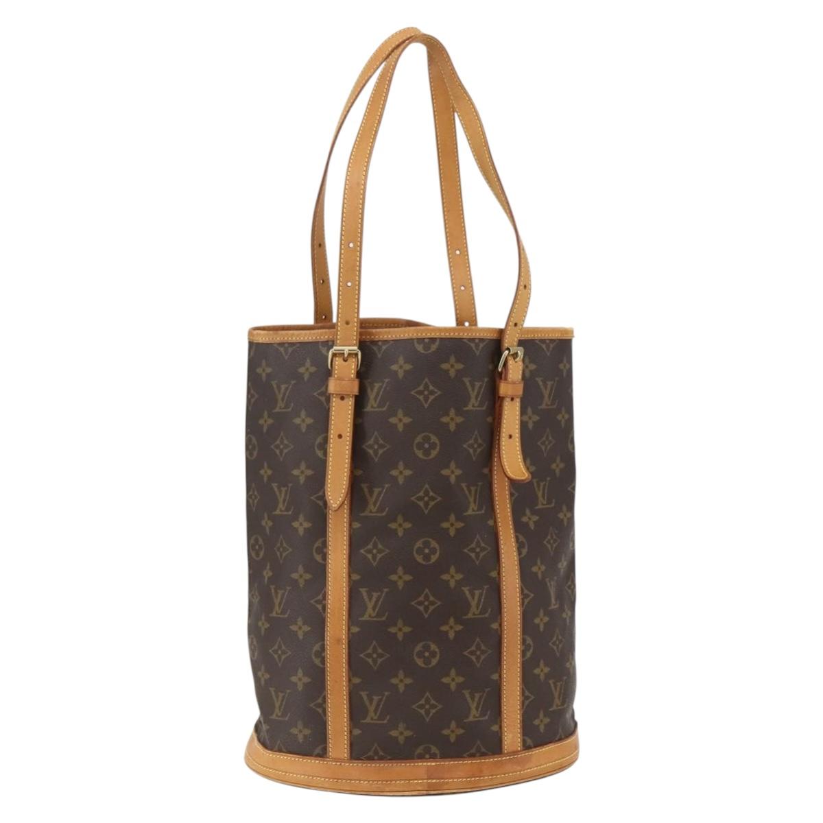 LOUIS VUITTON Monogram Bucket GM Shoulder Bag M42236 LV Auth 157034
