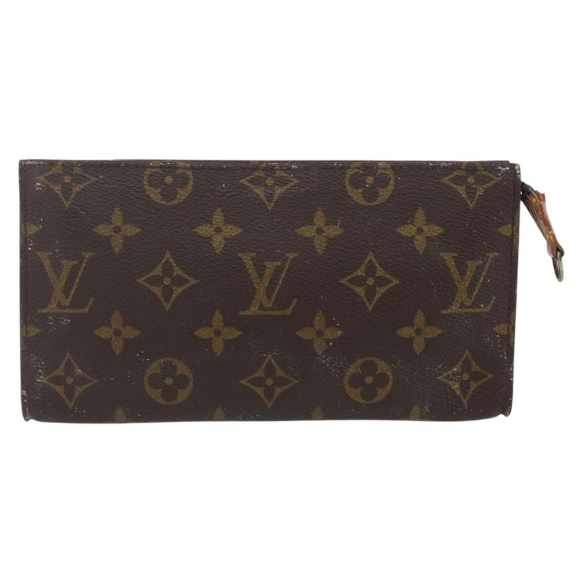 LOUIS VUITTON Monogram Bucket GM Accessory Pouch LV Auth 157035