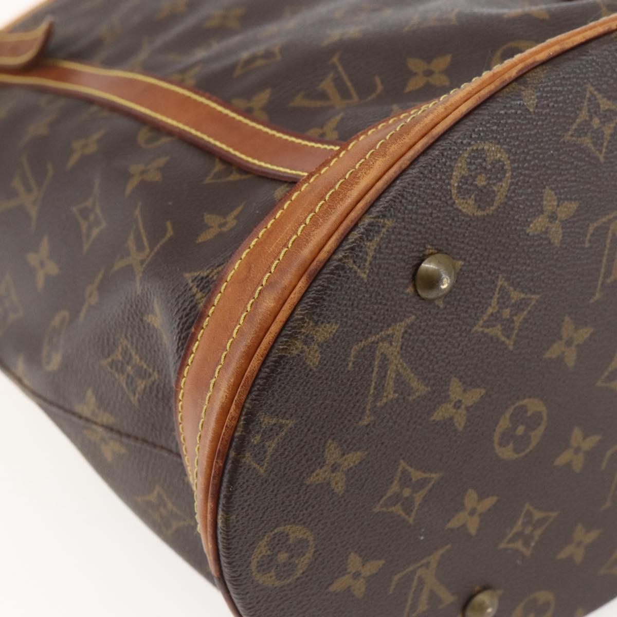 LOUIS VUITTON Monogram Bucket GM Shoulder Bag M42236 LV Auth 157036